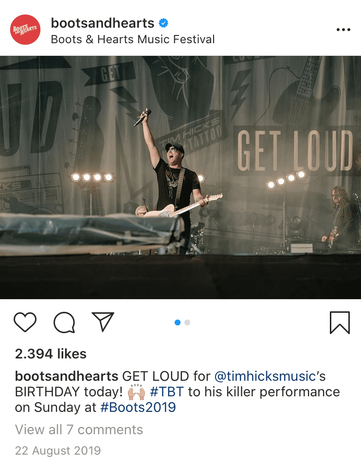 event hashtags